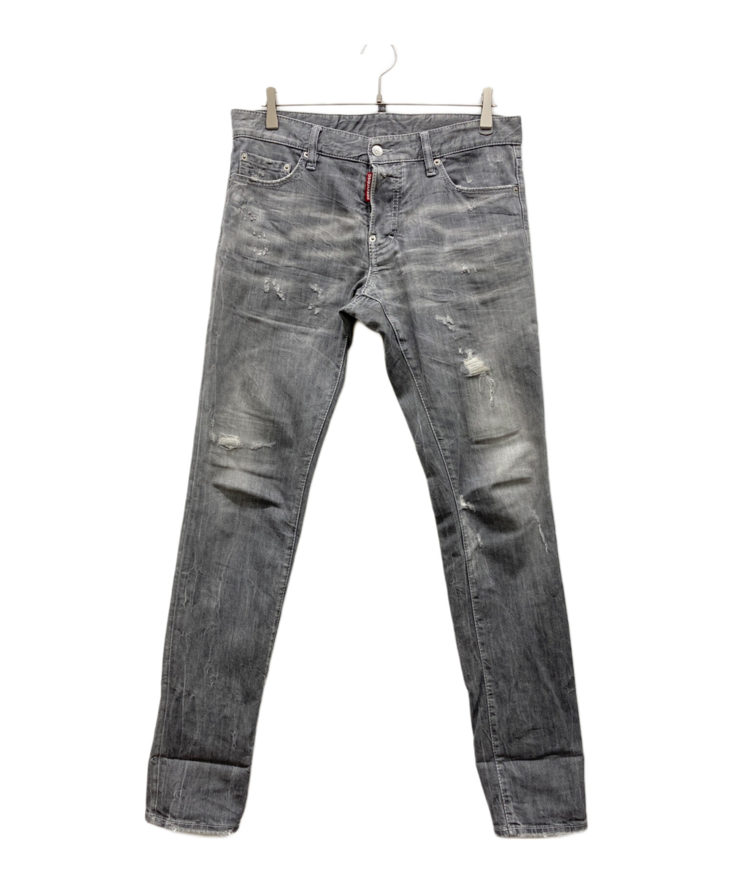 DSQUARED2 ヴィンテージ　ダメージデニム 48 グレー 中古・古着通販】DSQUARED2 (ディースクエアード) RELAX LONG CROTCH