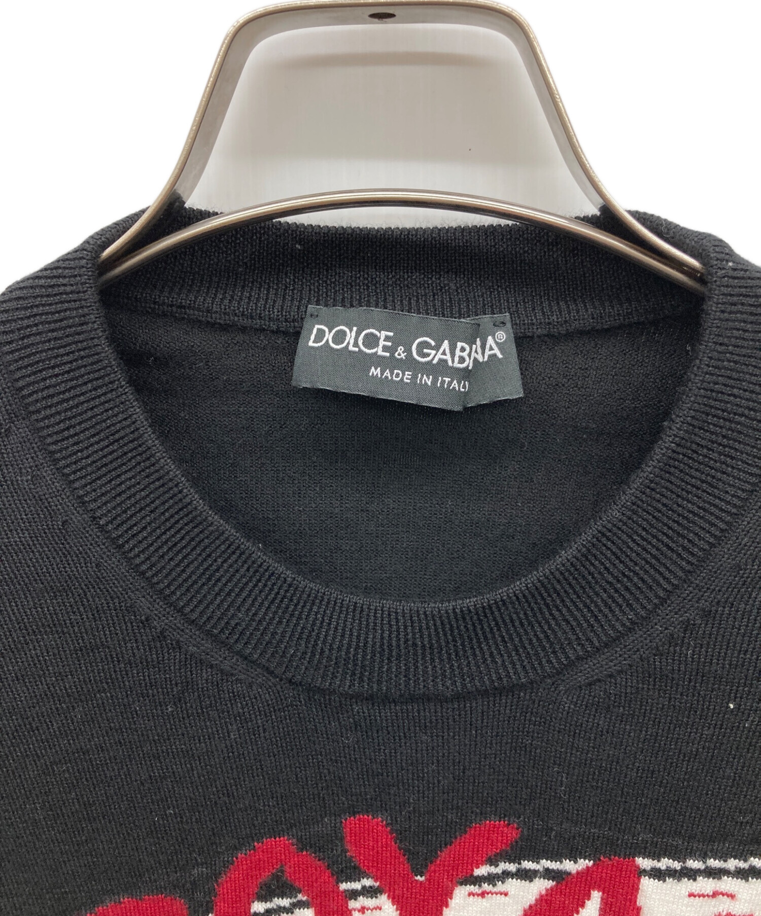 Dolce & Gabbana ブラック半袖ニット 中古・古着通販】DOLCE & GABBANA (ドルチェ＆ガッバーナ) ニット