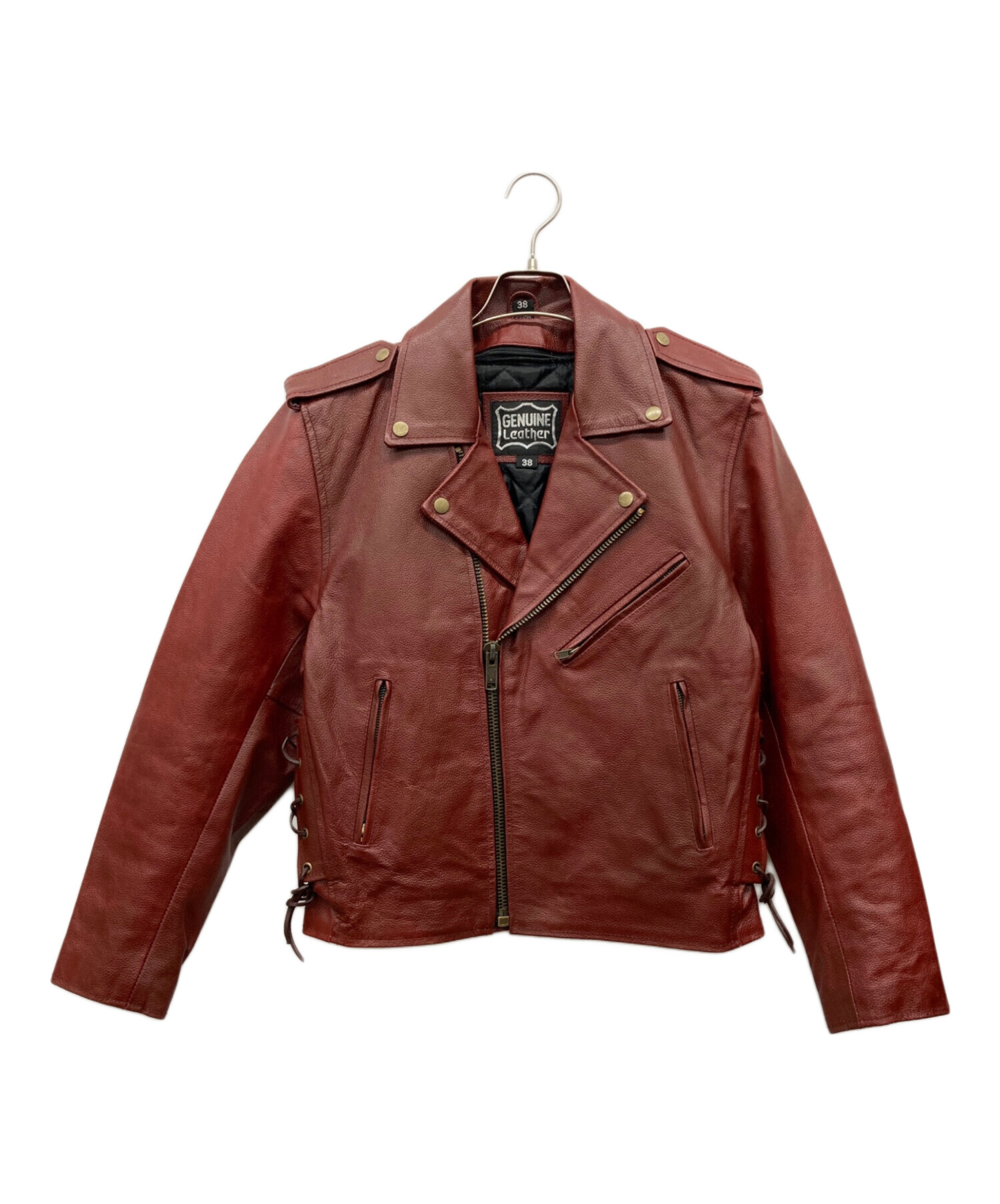 中古・古着通販】USED (ユーズド) レースアップダブルライダース