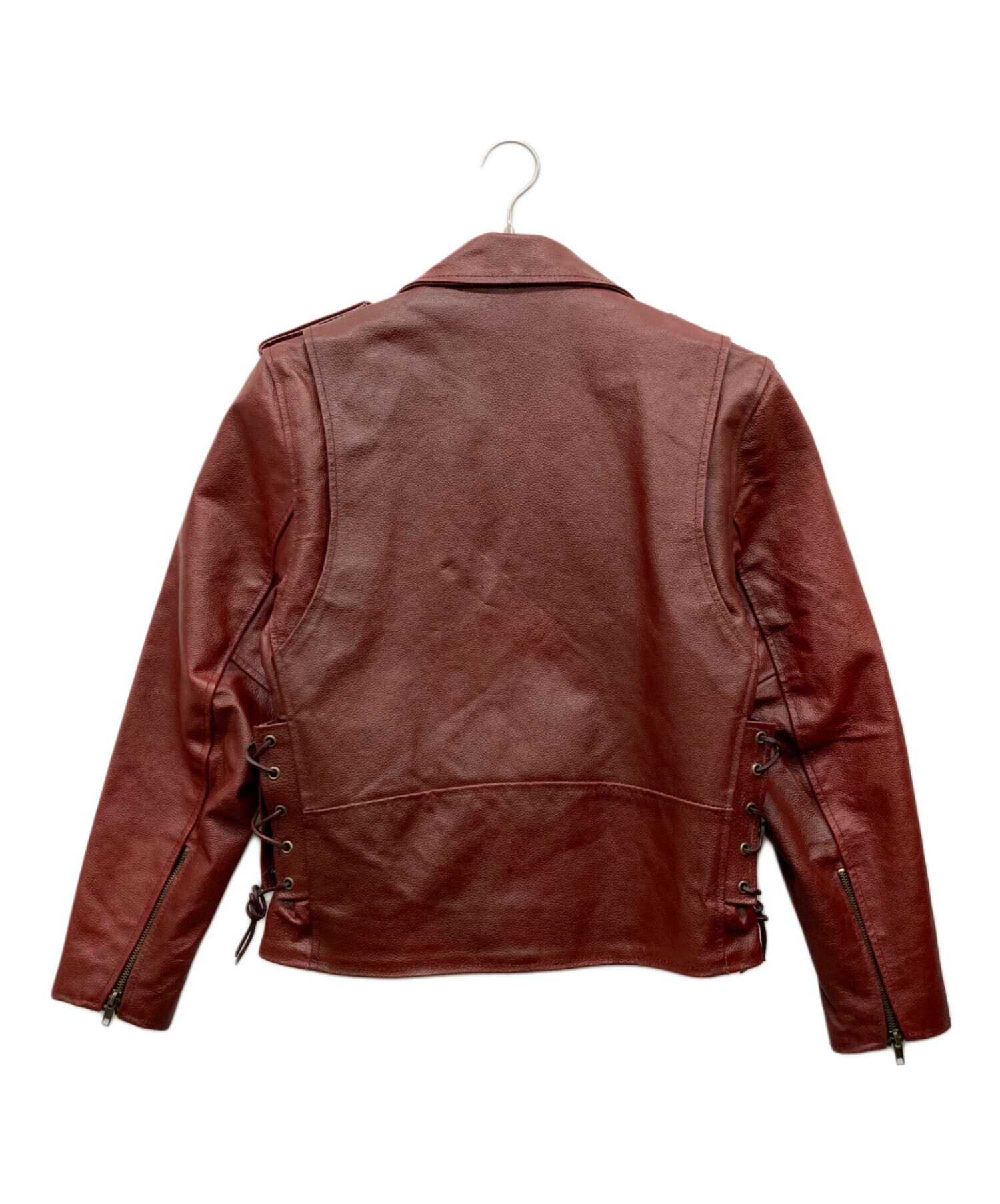 中古・古着通販】USED (ユーズド) レースアップダブルライダース