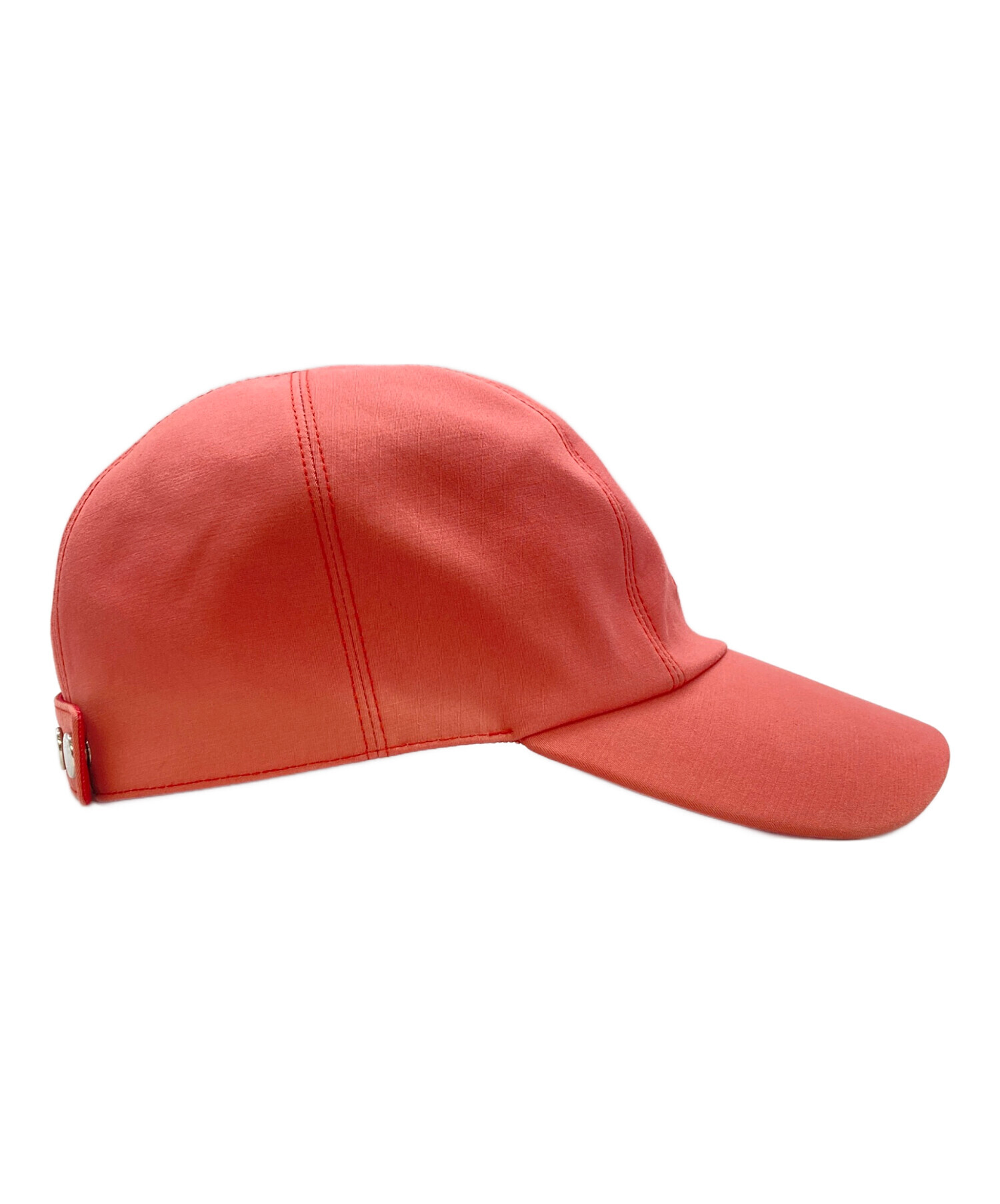 中古・古着通販】HERMES (エルメス) Davis H Primavera Cap サーモン