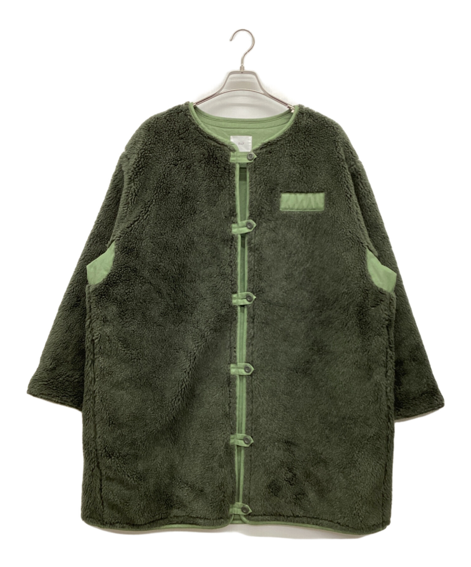 中古・古着通販】NAF NAF (ナフナフ) ミリタリーボアコート カーキ 