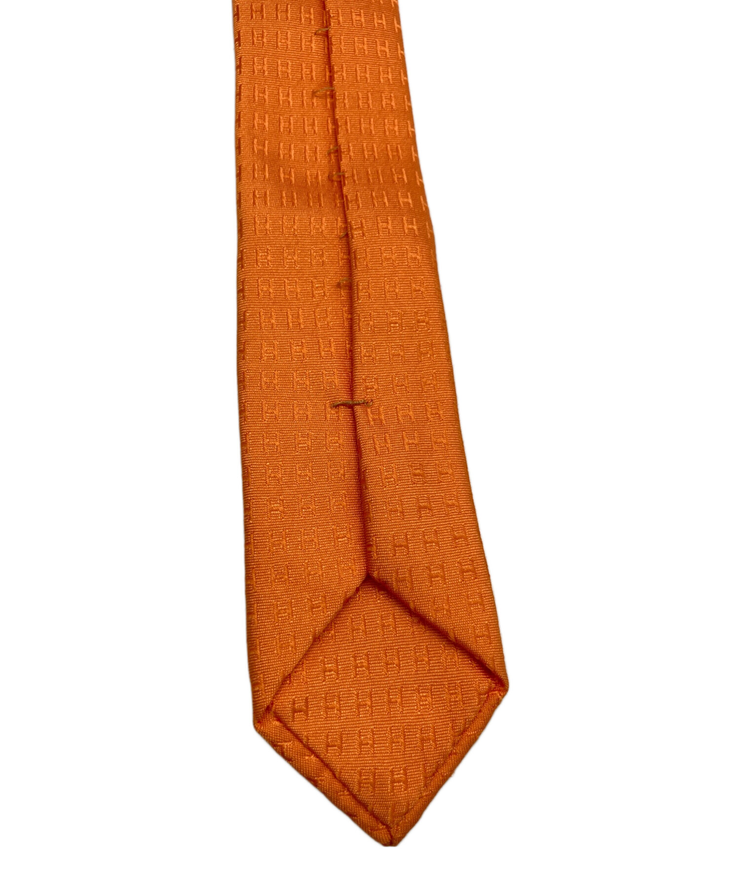 中古・古着通販】HERMES (エルメス) ファソネHネクタイ オレンジ