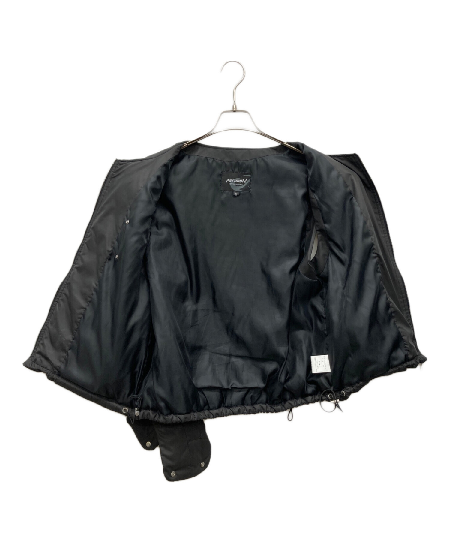 中古・古着通販】PARANOID (パラノイド) 中綿ナイロンベスト ブラック 