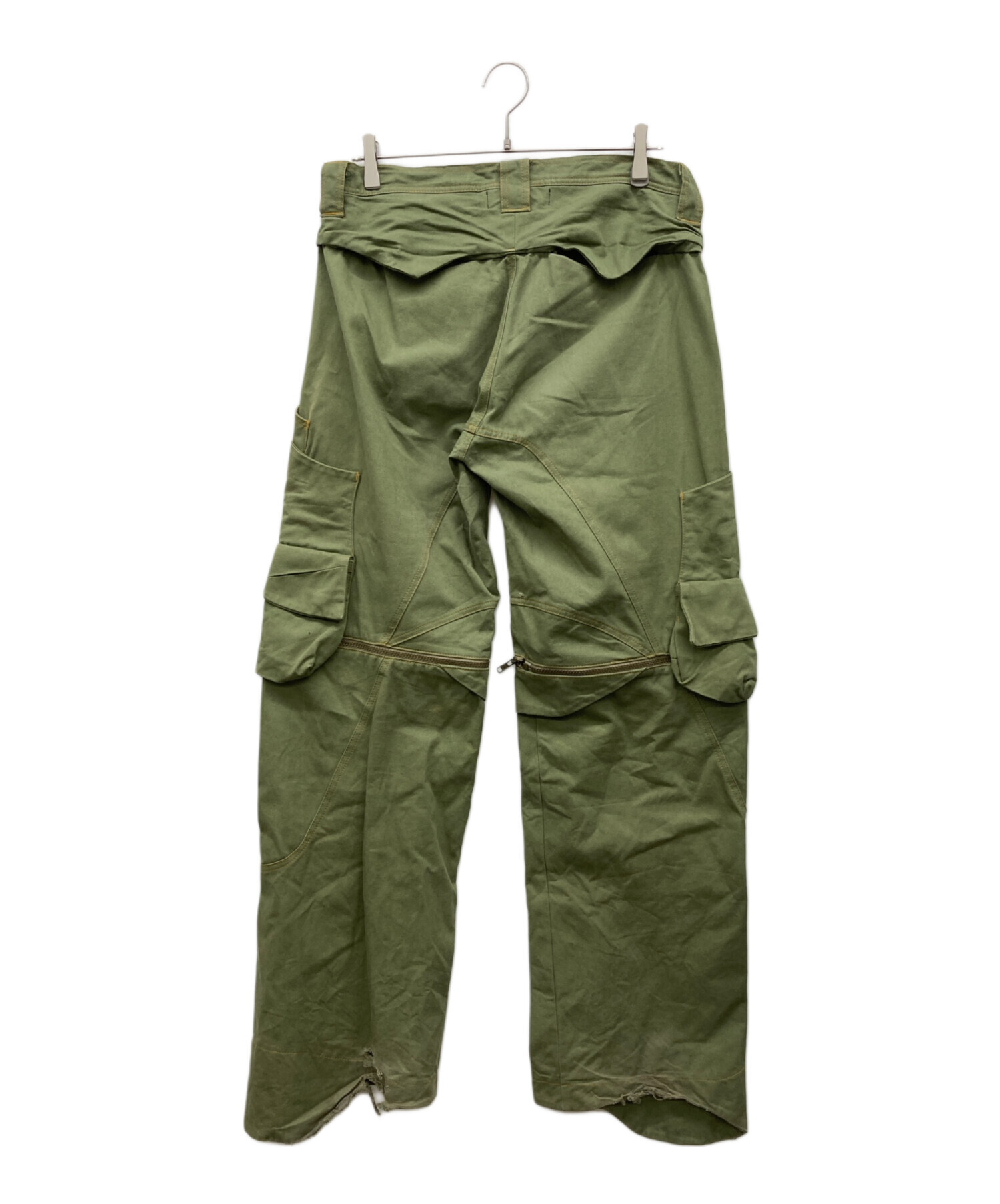 中古・古着通販】GROUTURE (グローチャー) SADDLE CARGO PANTS カーキ