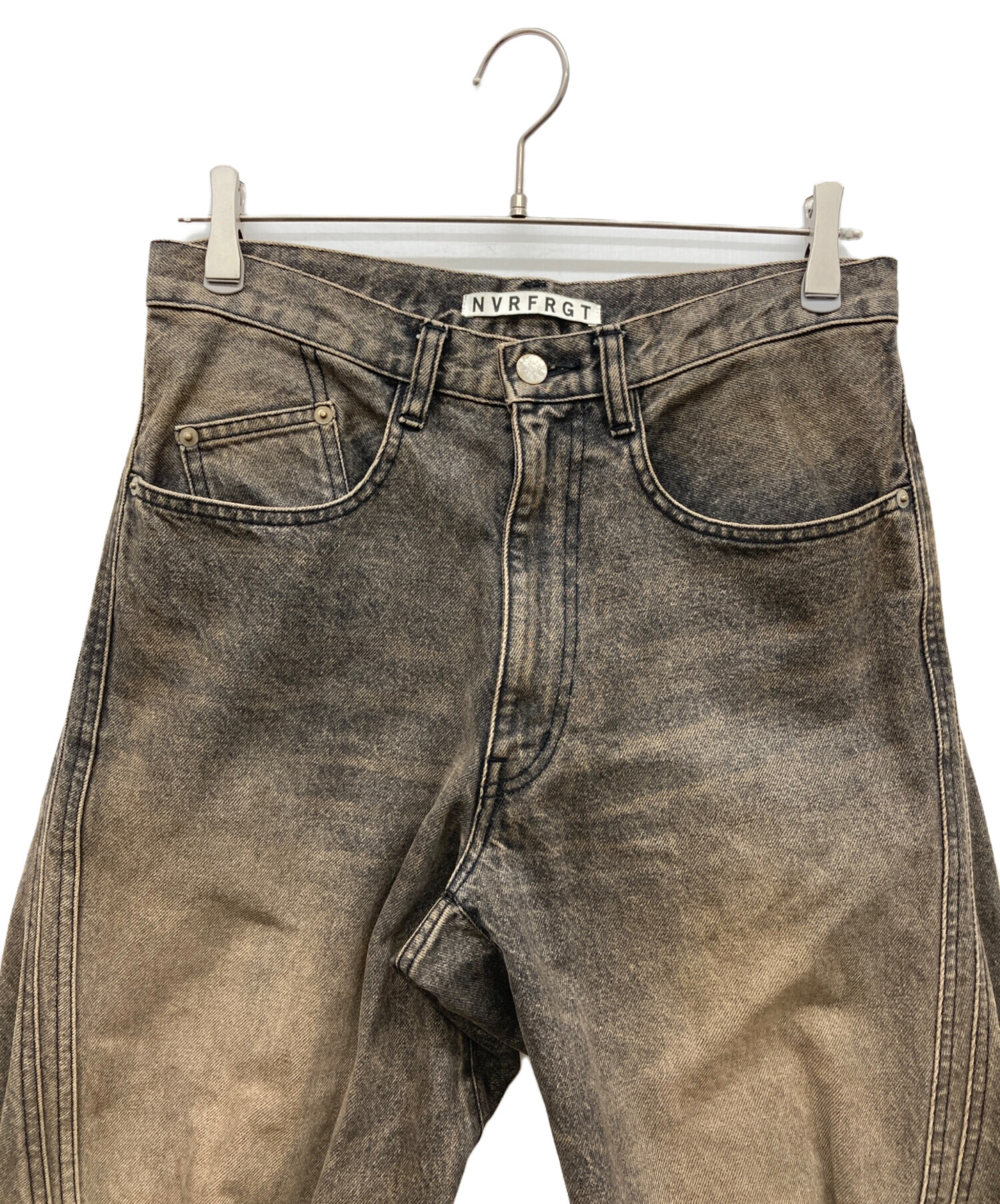 中古・古着通販】NVRFRGT (ネヴァーフォーゲット) 3D TWISTED WIDE LEG