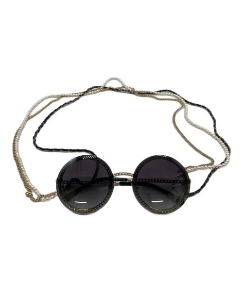 中古・古着通販】CHANEL (シャネル) ラウンドパールチェーンサングラス