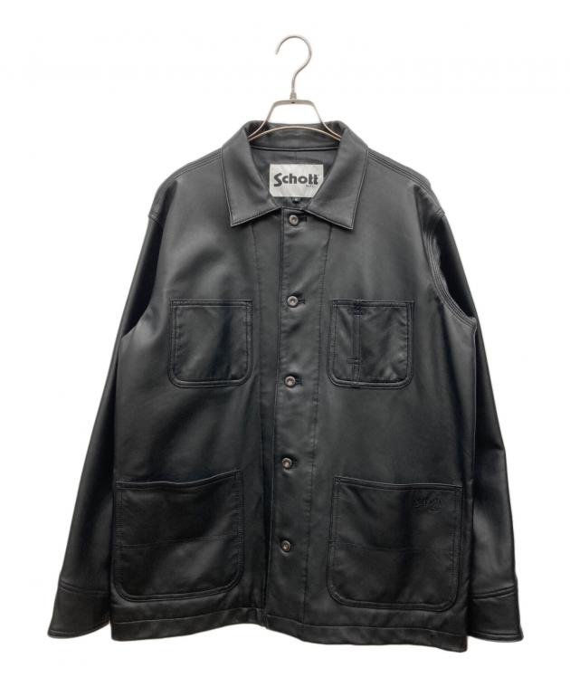 Schott ブラック カバーオール Schott N.Y.C（ショット） カバーオール 「Schott/ショット