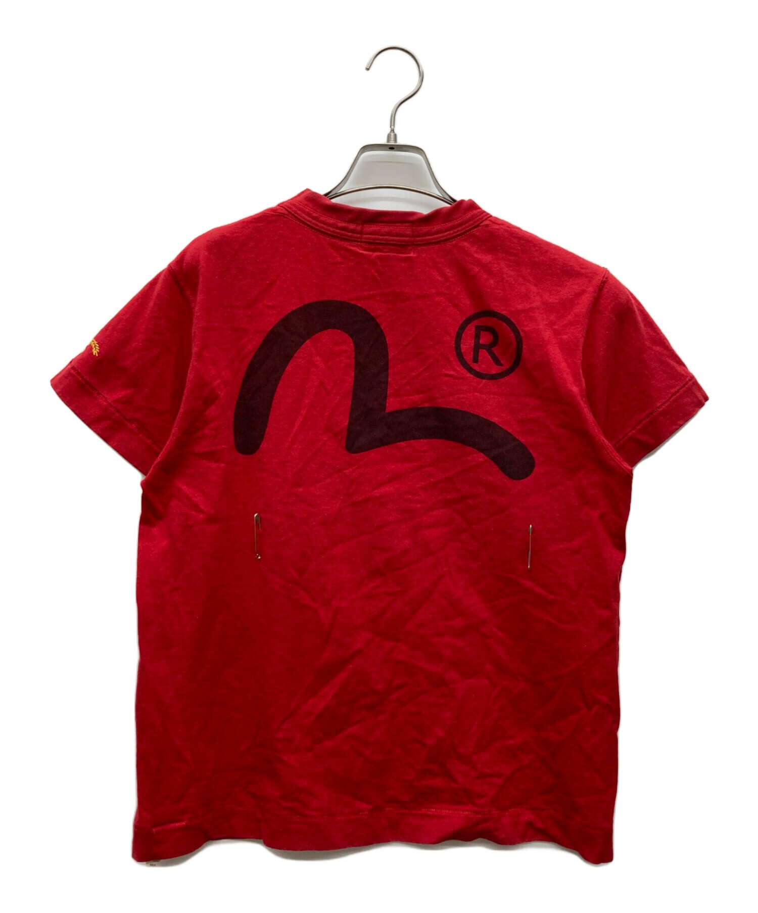 EVISU エビス　tシャツ レッド　sサイズ 中古・古着通販】EVISU (エヴィス) Tシャツ レッド サイズ:36