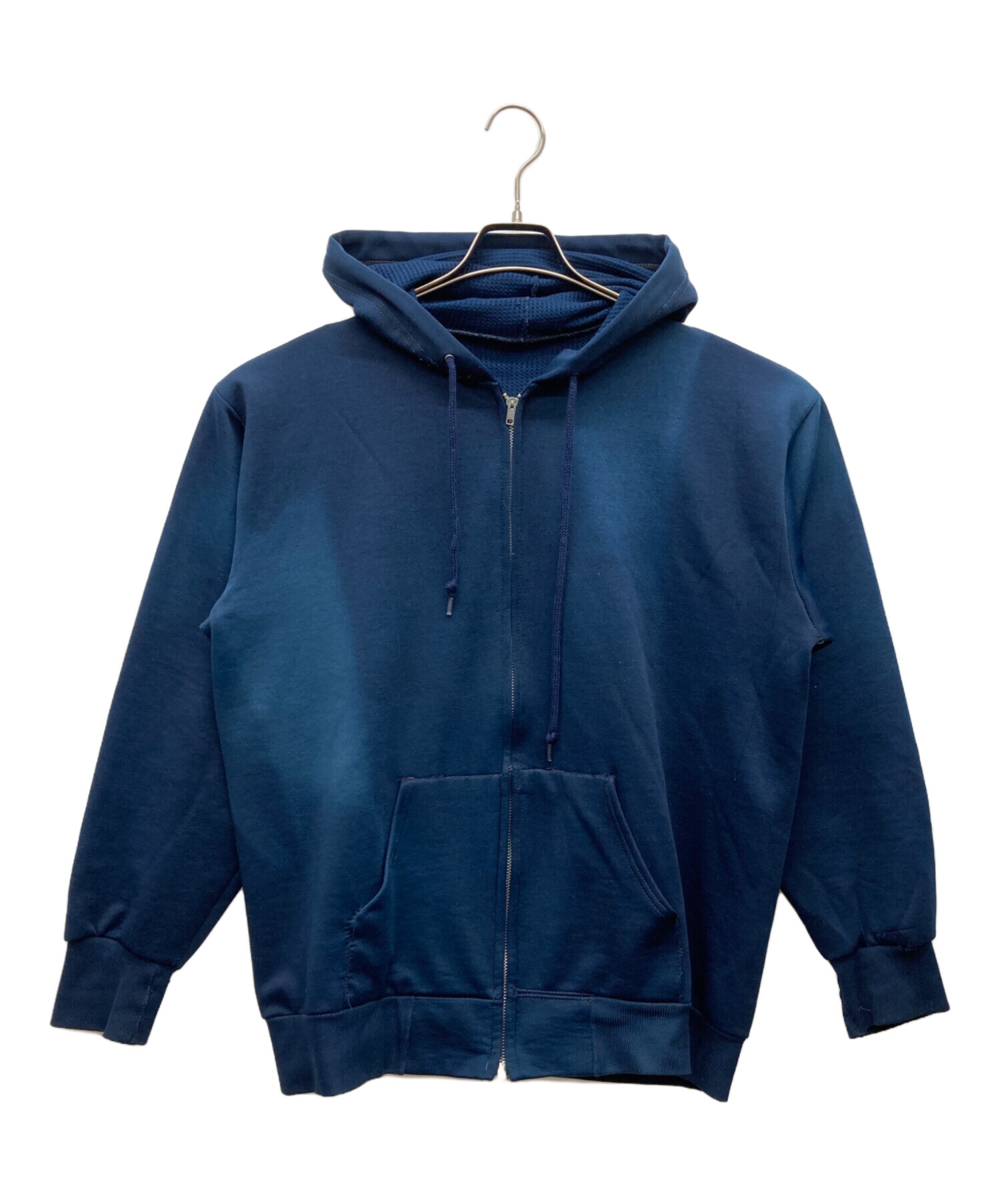 中古・古着通販】USED (ユーズド) ジップパーカー ネイビー サイズ:XL