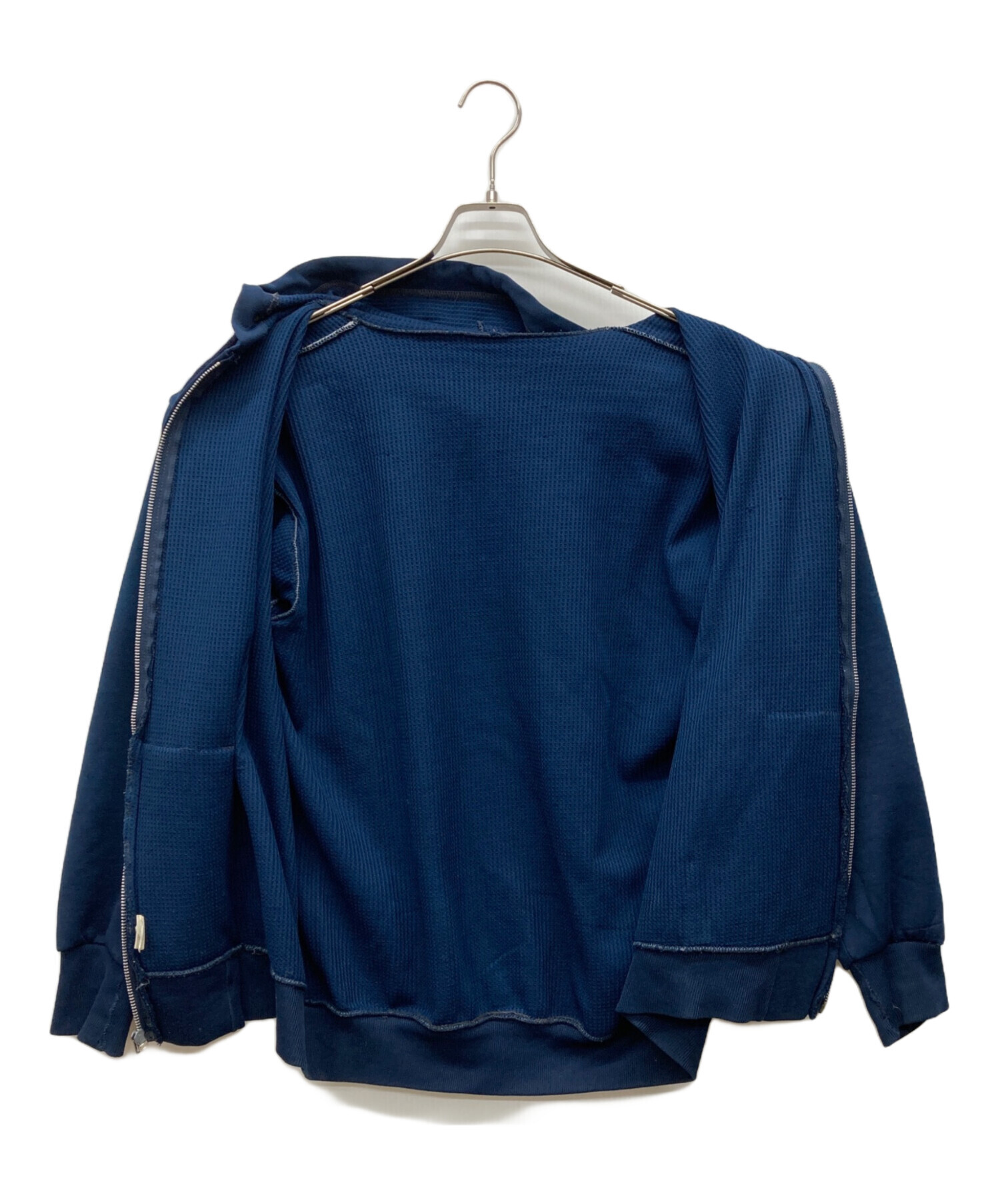 中古・古着通販】USED (ユーズド) ジップパーカー ネイビー サイズ:XL