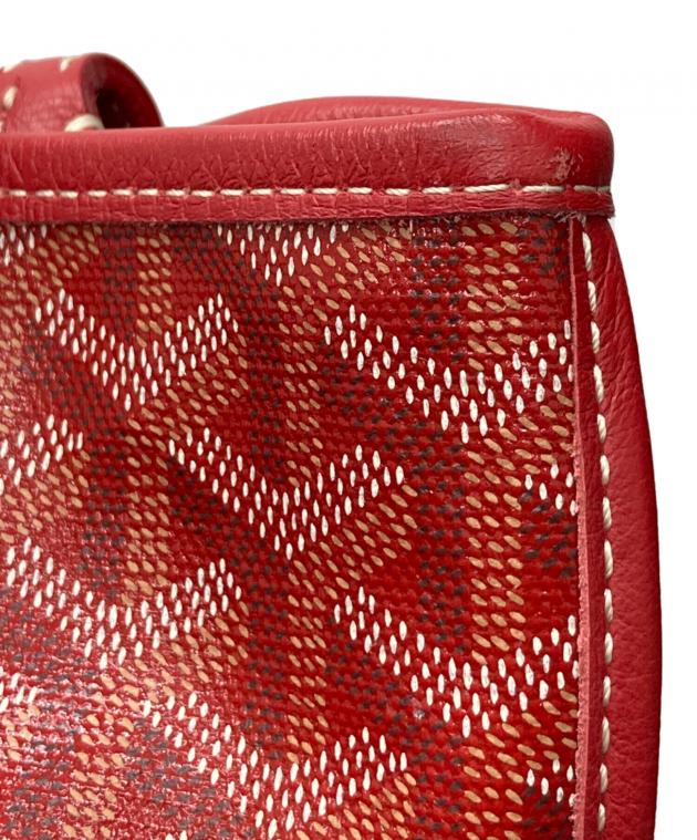 GOYARD ゴヤール◆ビジネスバッグ ディプロマット レッド◆中古 中古・古着通販】GOYARD (ゴヤール) アンジュミニポーチ レッド