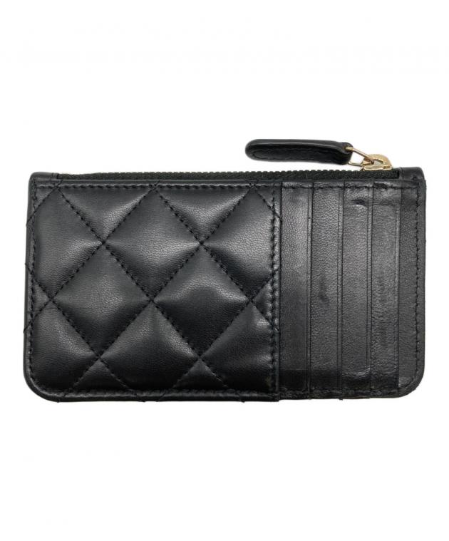 CHANEL マトラッセケース ブラック 中古・古着通販】CHANEL (シャネル) フラグメントケース マトラッセ