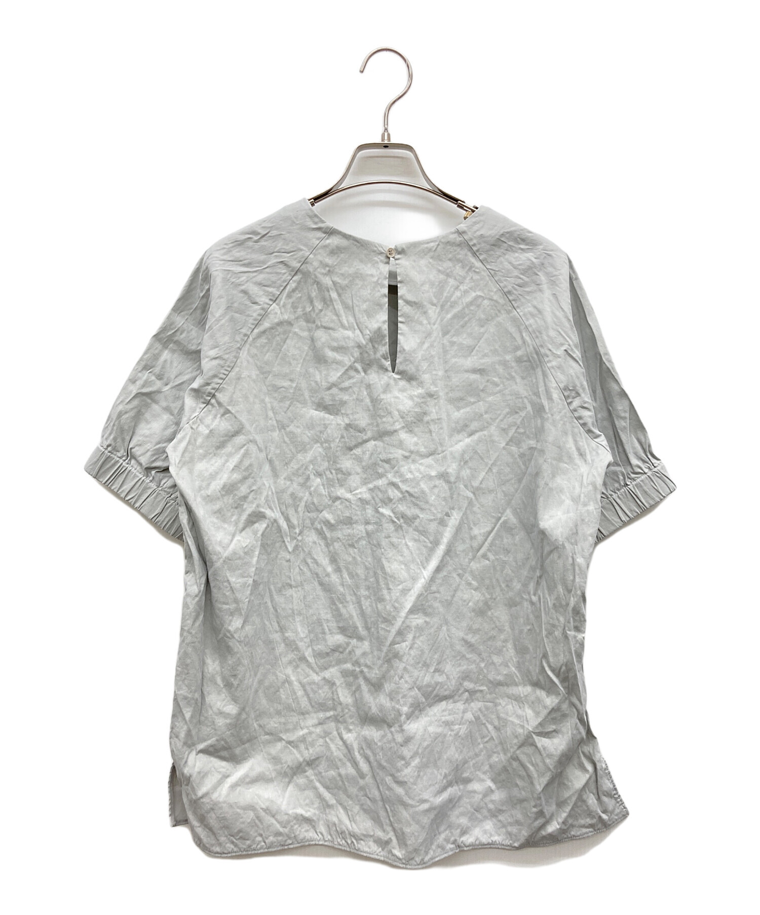 中古・古着通販】theory luxe (セオリーリュクス) 半袖ブラウス グレー 
