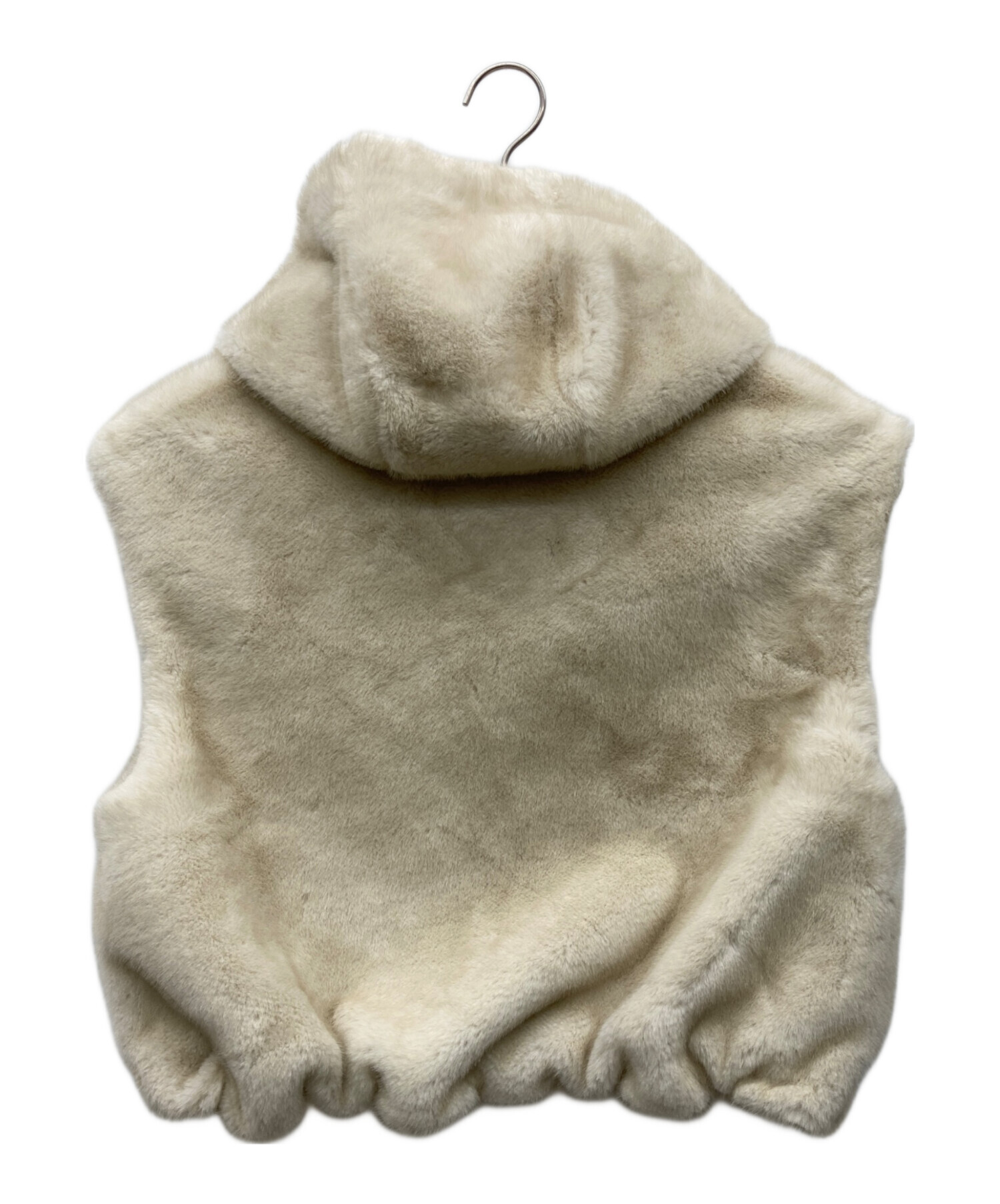 【美品】GALLARDAGALANTガリャルダガランテ ダウンベスト ベージュ GALLARDAGALANTE（ガリャルダガランテ） *フード付きダウンベスト*F