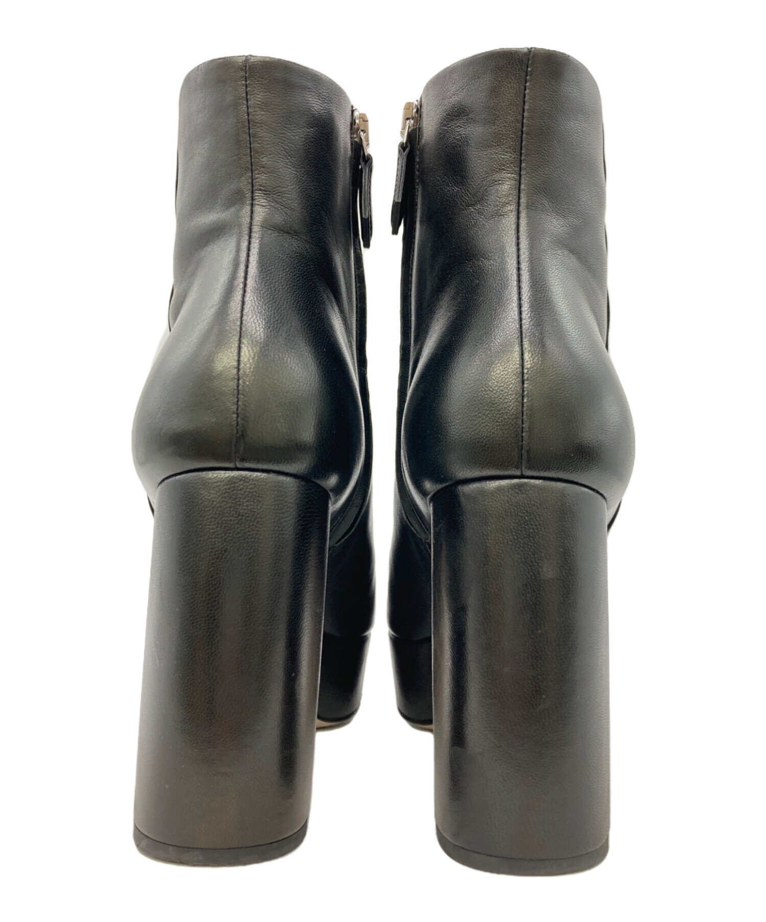 中古・古着通販】MIU MIU (ミュウミュウ) サイドジップブーツ ブラック