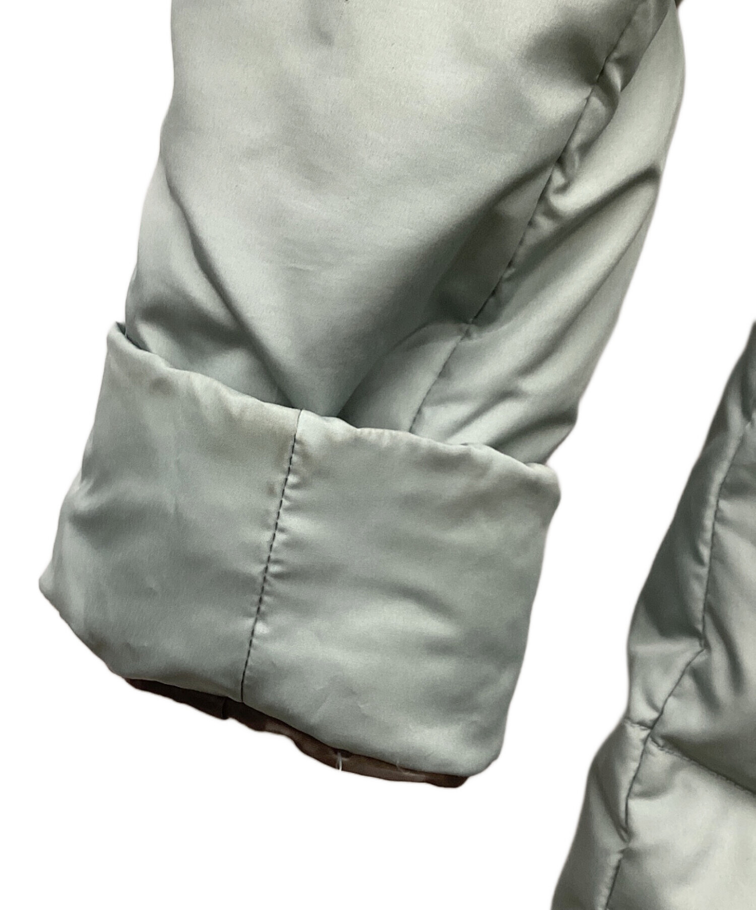 異素材MIXダウンコートバーニーズニューヨーク　グレー フード付き ダウン 中古・古着通販】BARNEYS NEWYORK (バーニーズ・ニューヨーク) ダウン