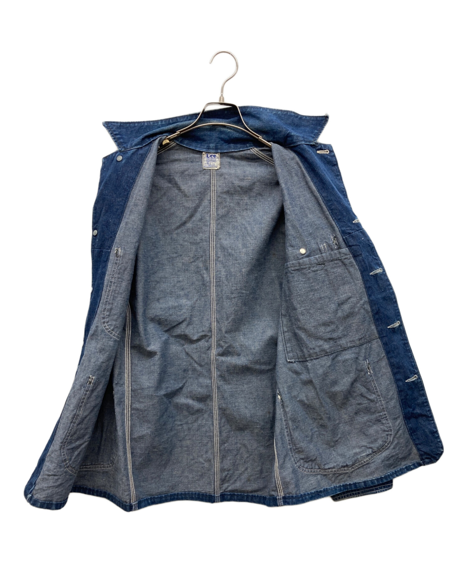 中古・古着通販】LEE (リー) デニムカバーオール インディゴ サイズ