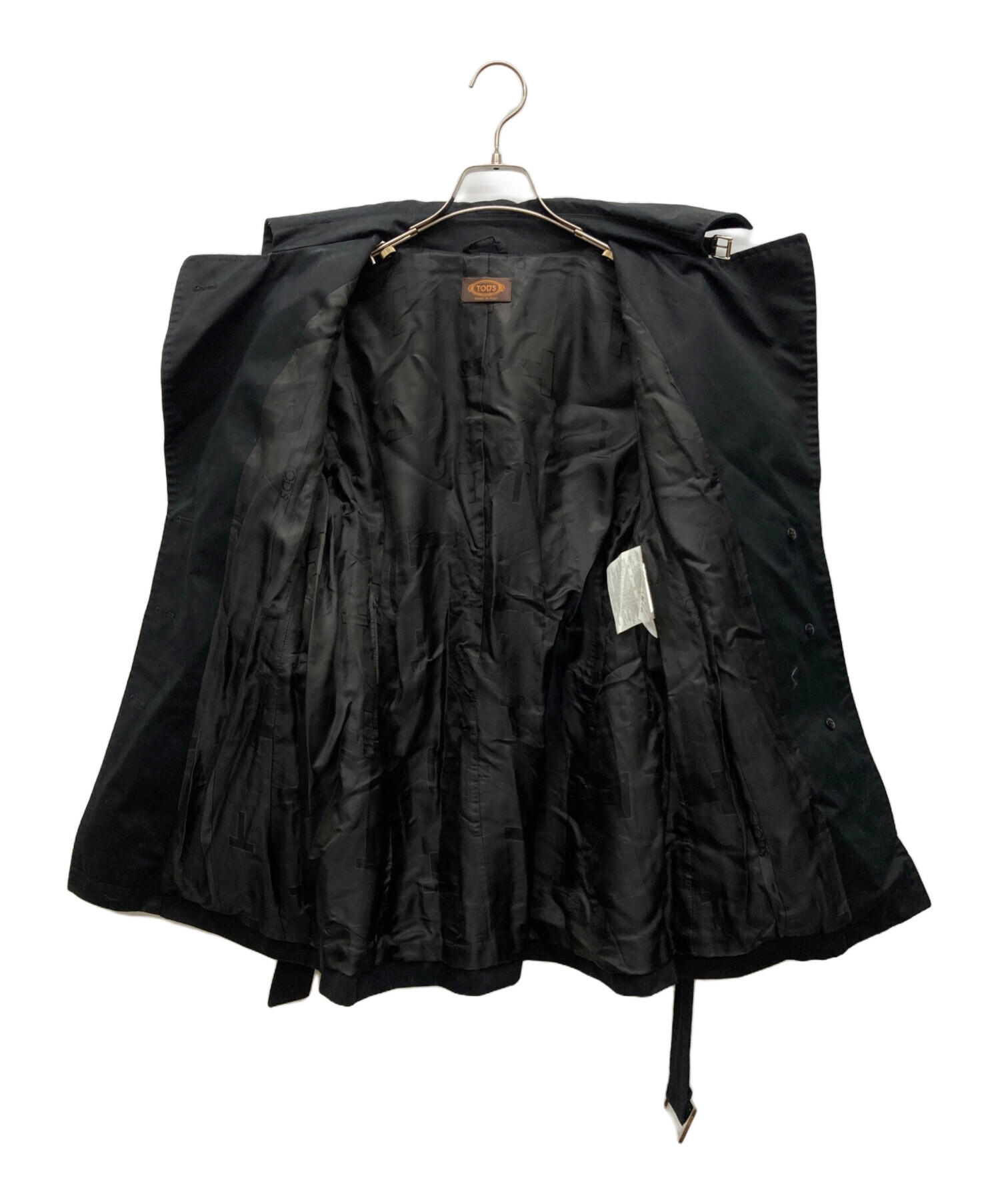 中古・古着通販】TOD'S (トッズ) トレンチコート ブラック サイズ:44