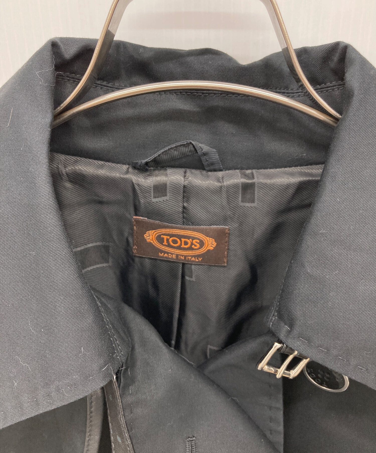 中古・古着通販】TOD'S (トッズ) トレンチコート ブラック サイズ:44