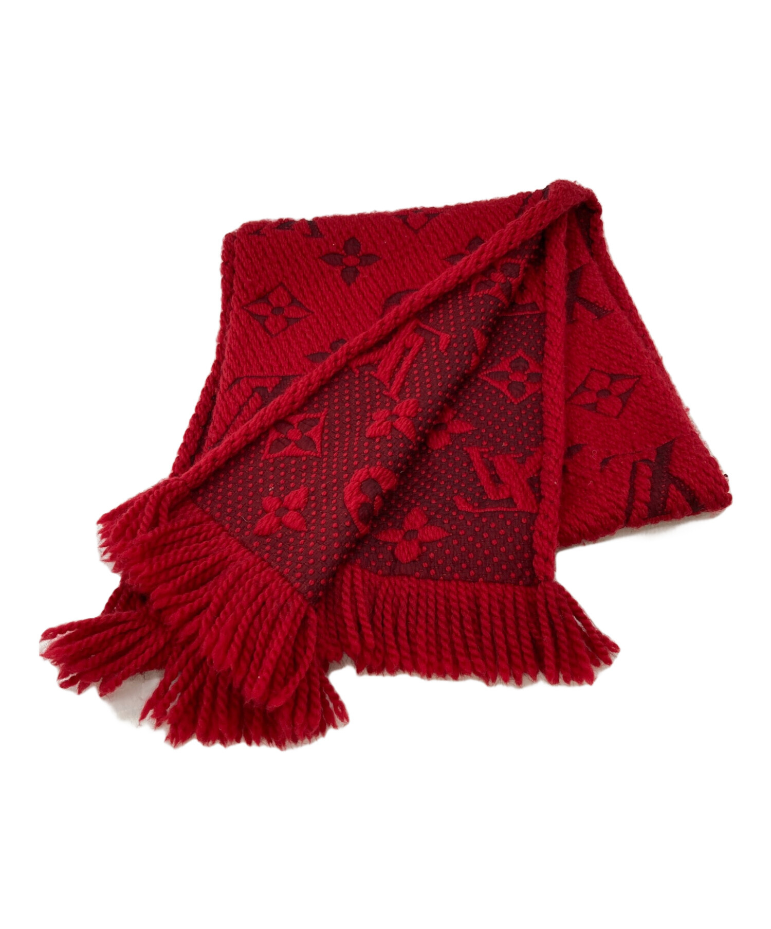 未使用　ルイヴィトン　エシャルプ　ロゴマニア 中古・古着通販】LOUIS VUITTON (ルイ ヴィトン) エシャルプ・ロゴ