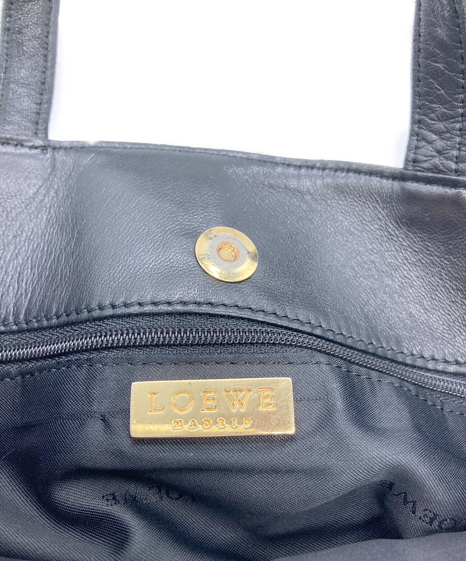 中古・古着通販】LOEWE (ロエベ) リアルファートートバッグ ブラウン 中古・古着通販】LOEWE (ロエベ) リアルファートートバッグ ブラウン