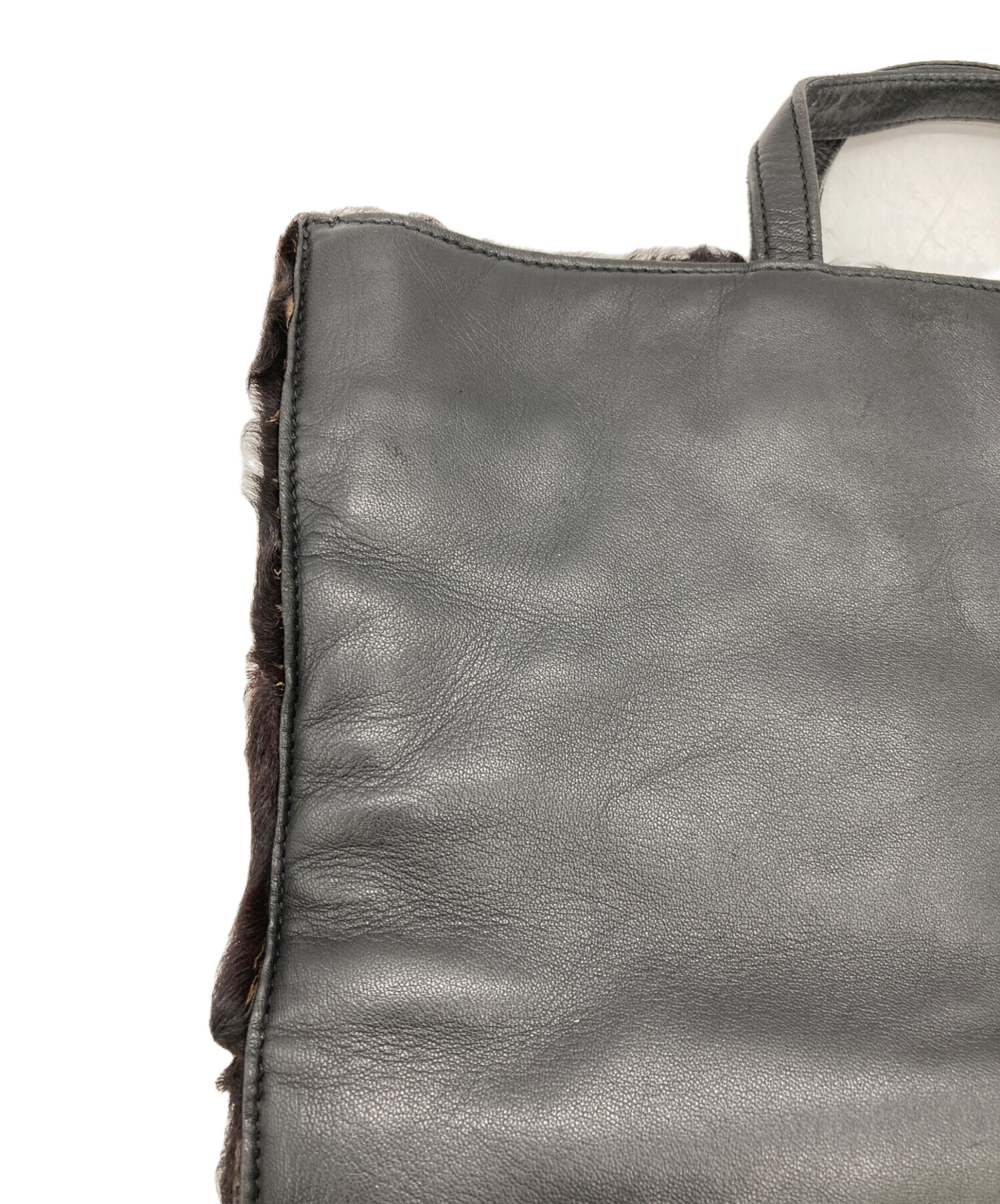 中古・古着通販】LOEWE (ロエベ) リアルファートートバッグ ブラウン
