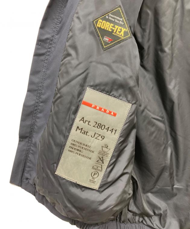 中古・古着通販】PRADA (プラダ) フーデッドナイロンベスト ネイビー