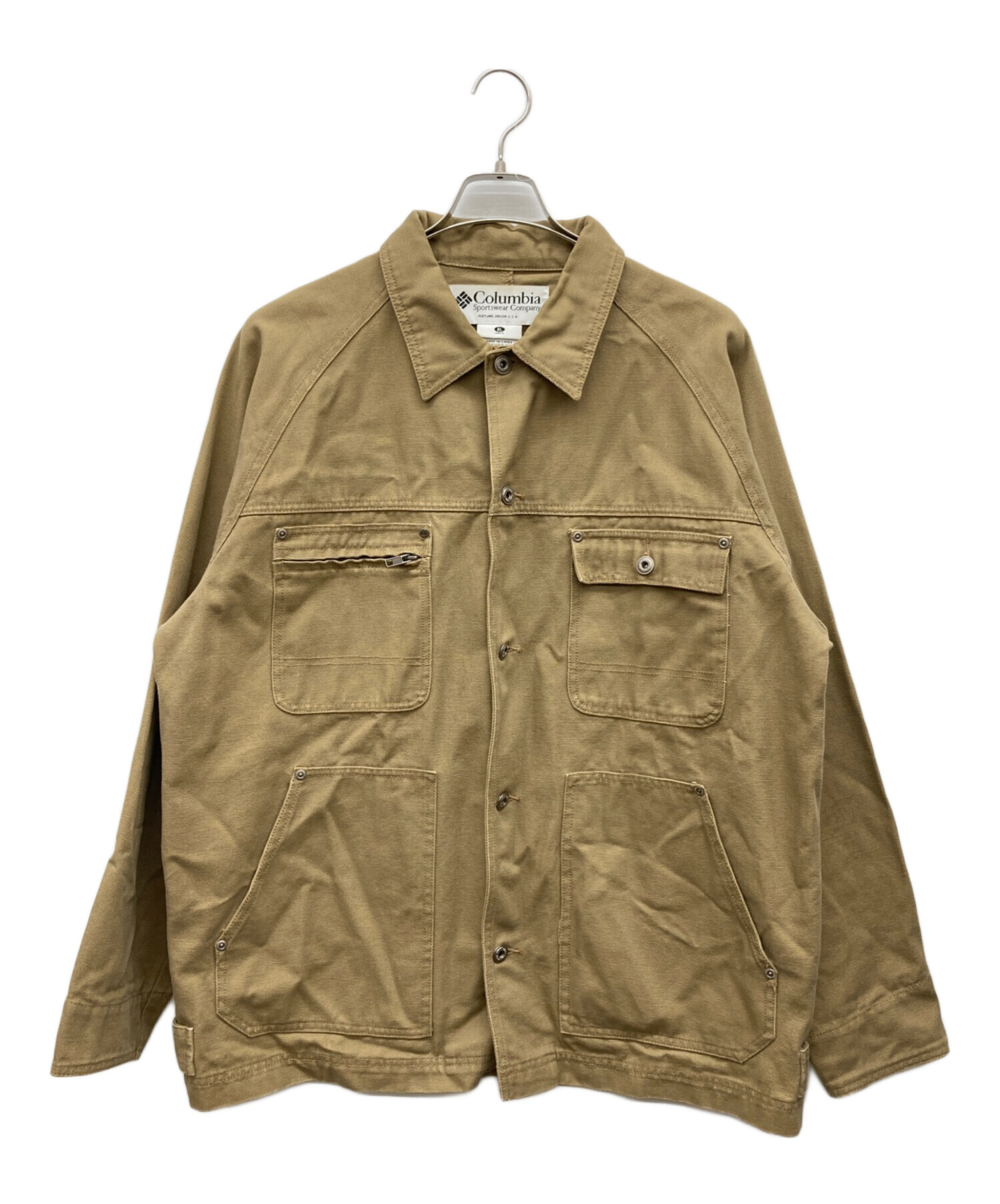 オールドColumbiaアノラックナイロンジャケット台湾製ベージュフーディ古着 中古・古着通販】Columbia (コロンビア) コットンジャケット ベージュ