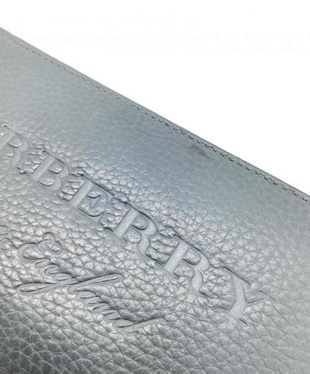 未使用級　BURBERRY LONDON 折り財布　ロゴグラム　ネイビー 未使用級 BURBERRY LONDON 折り財布 ロゴグラム ネイビー 未使用級