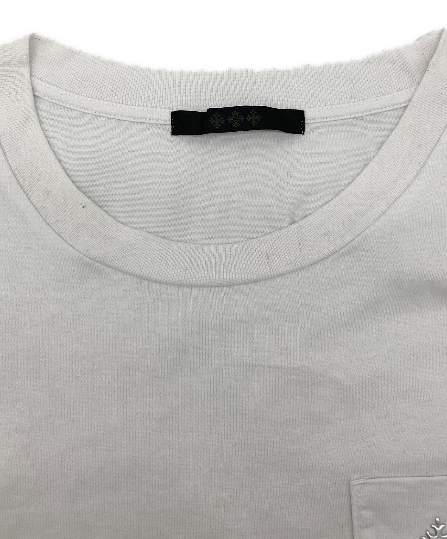 中古・古着通販】TATRAS (タトラス) ポケットロゴTシャツ ホワイト