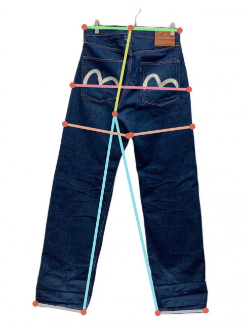 中古・古着通販】EVISU (エヴィス) デニムパンツ インディゴ サイズ:32