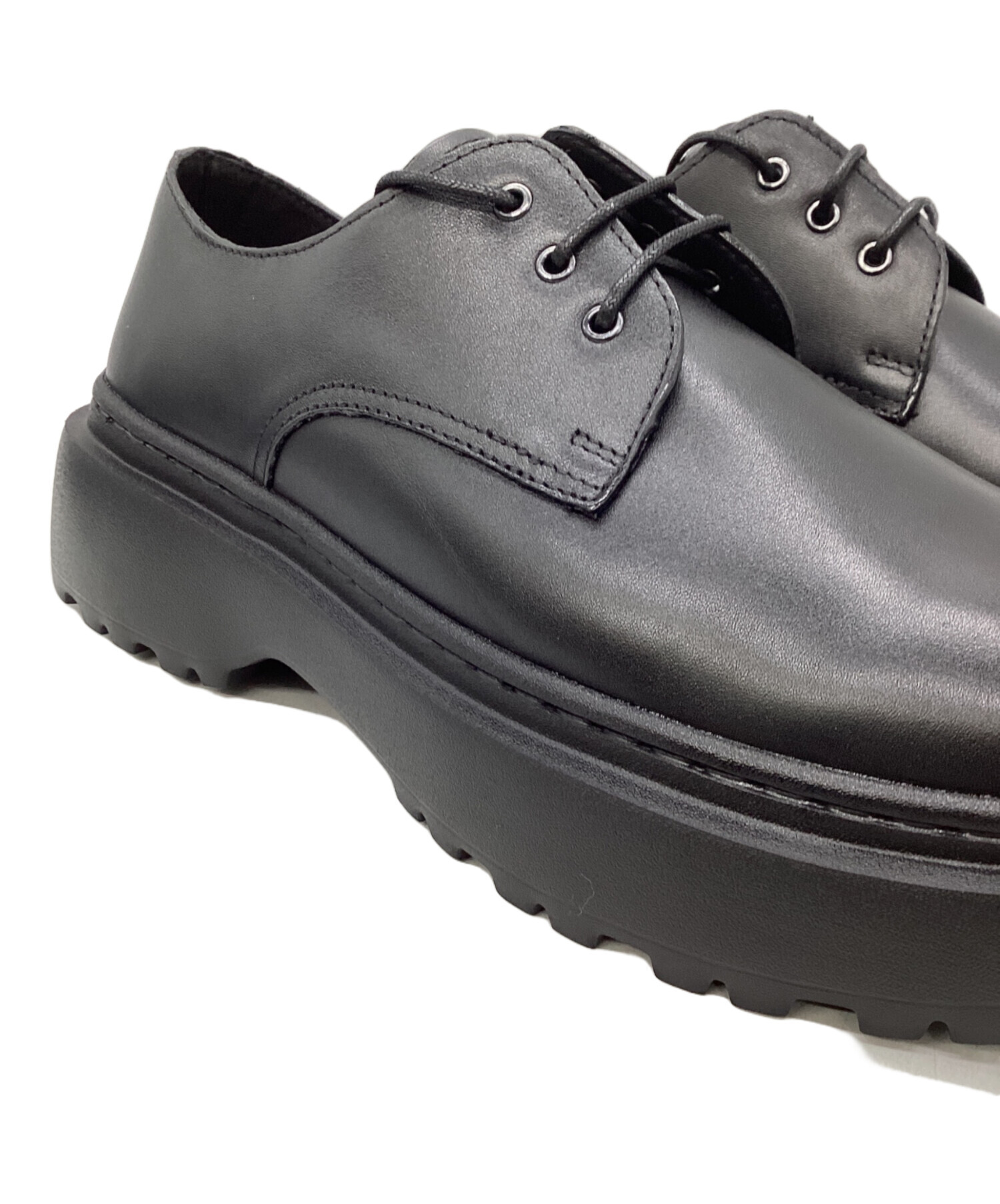 中古・古着通販】FILLIN (フィルイン) レザーシューズ ブラック サイズ 中古・古着通販】FILLIN (フィルイン) レザーシューズ ブラック サイズ