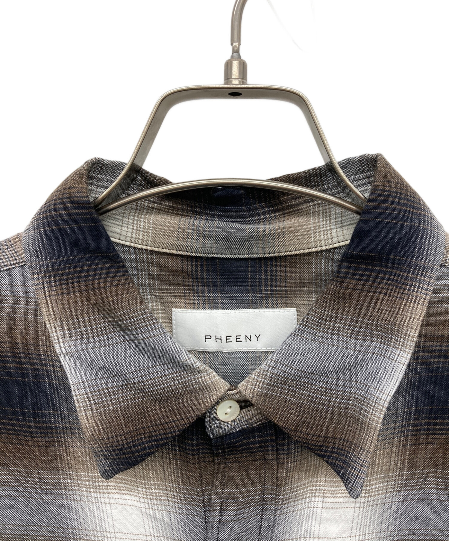 中古・古着通販】PHEENY (フィーニー) レーヨンオンブレチェックシャツ