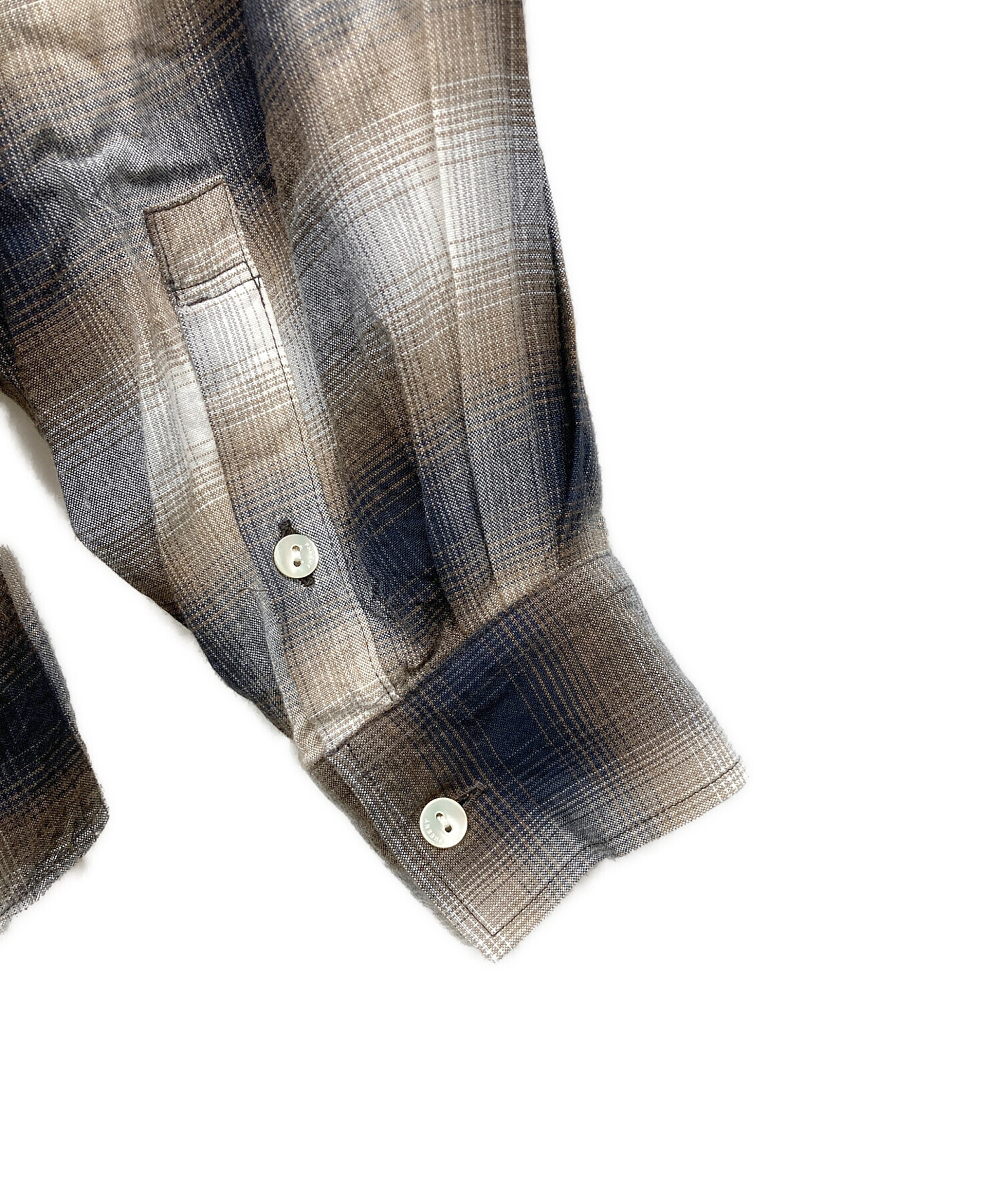 中古・古着通販】PHEENY (フィーニー) レーヨンオンブレチェックシャツ