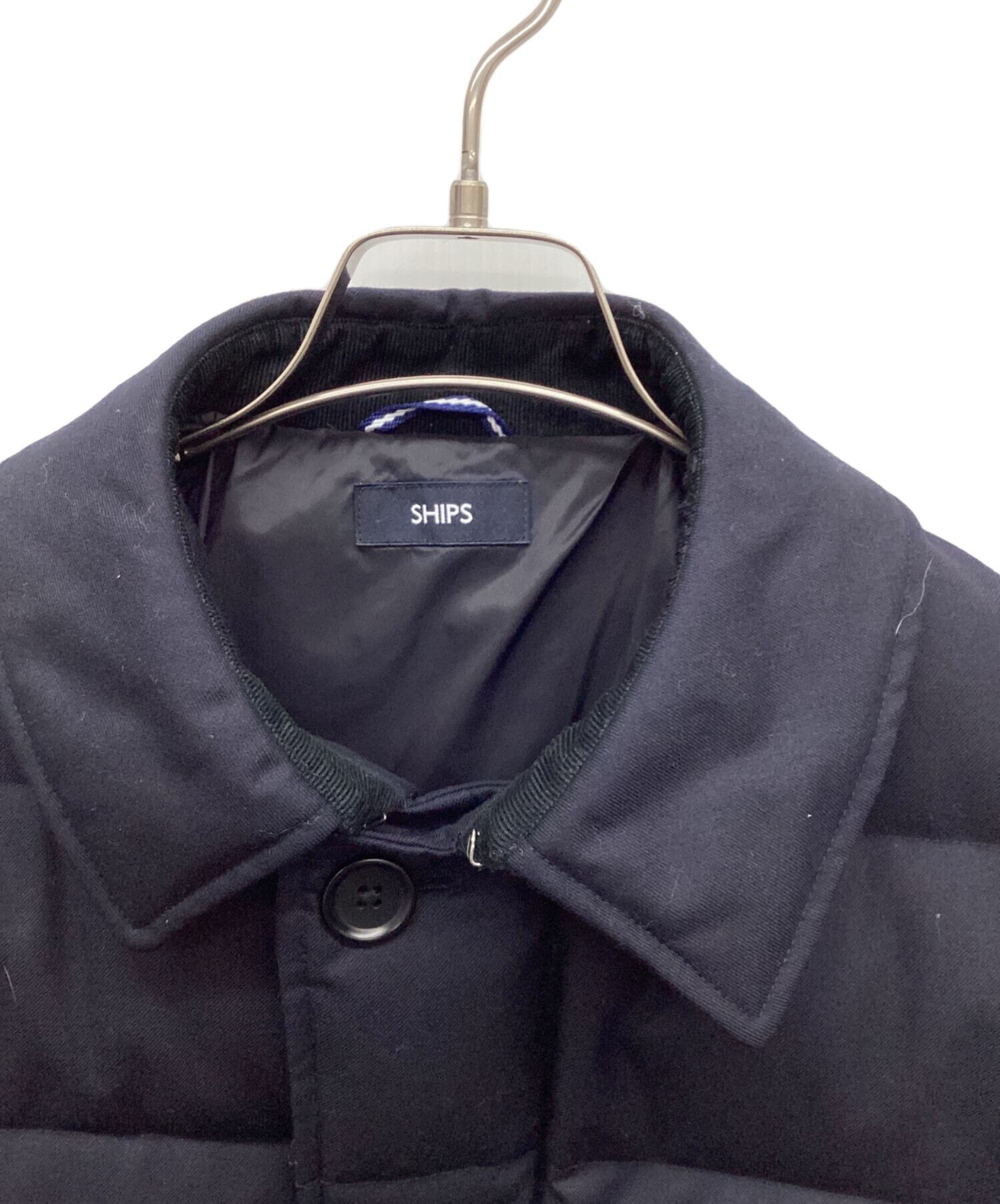 SHIPS シップス ジャケット メンズ 【古着】【中古】 中古・古着通販】SHIPS (シップス) ダウンジャケット ネイビー サイズ
