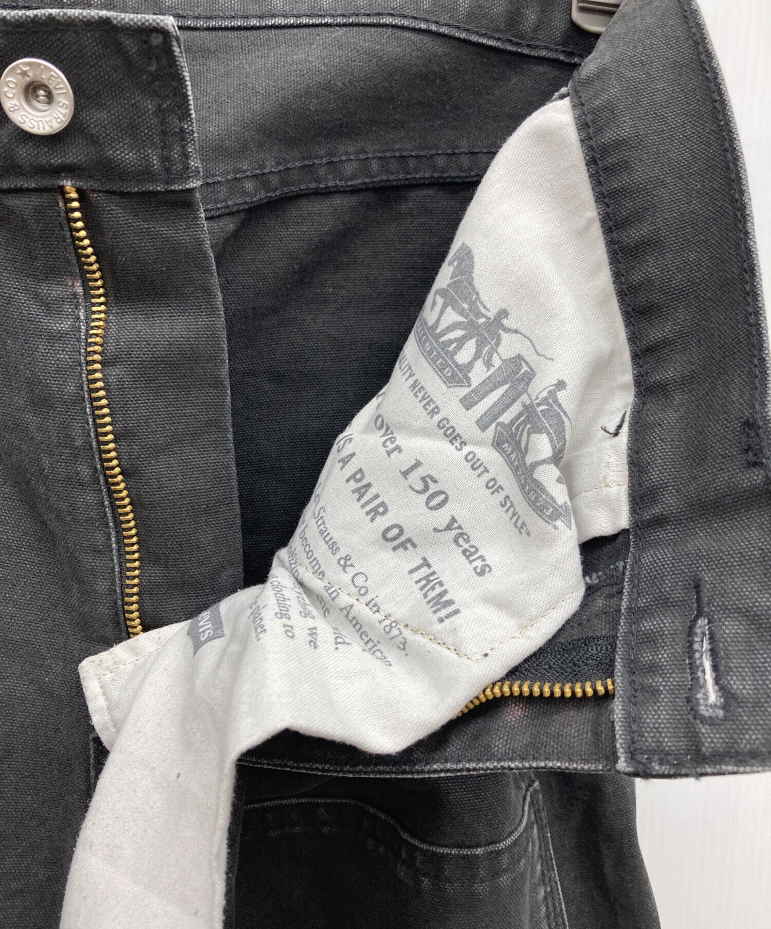 中古・古着通販】LEVI'S (リーバイス) ペインターパンツ ブラック