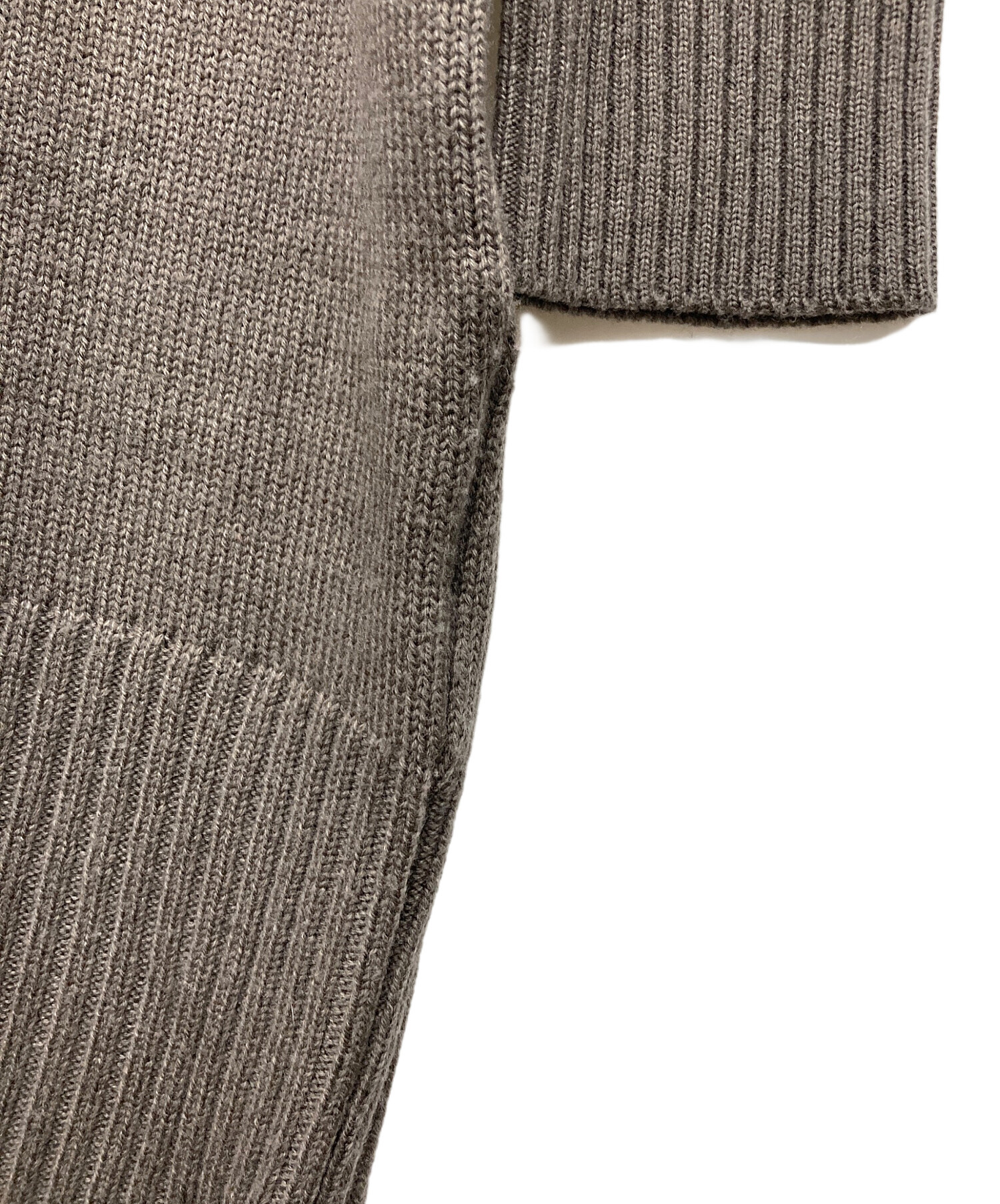 Rene ニット長袖ワンピース 中古・古着通販】Rene (ルネ) ニットワンピース ブラウン サイズ:36