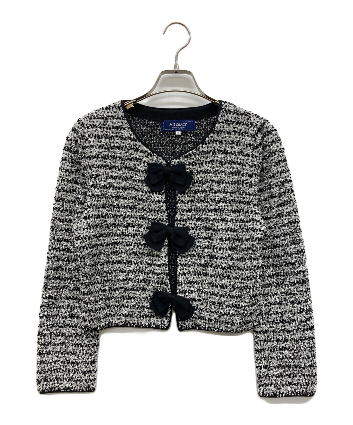 中古・古着通販】M'S GRACY (エムズグレイシー) リボンカーディガン
