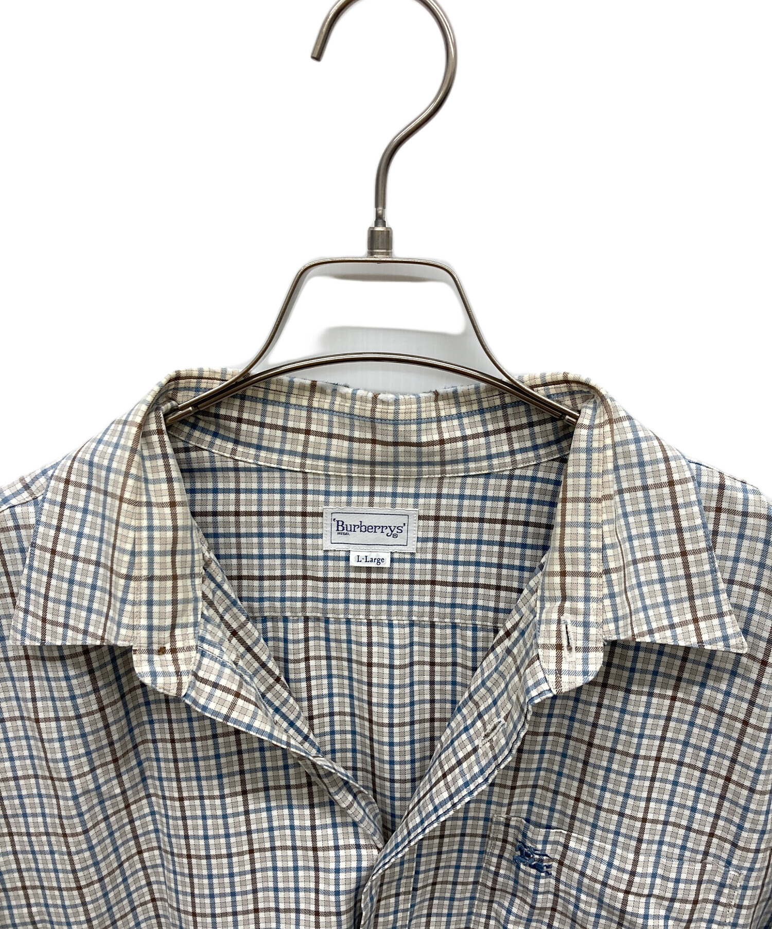 BURBERRYS ギンガム　チェック　長袖　シャツ　大きいサイズ 中古・古着通販】BURBERRY (バーバリー) ギンガムチェックシャツ