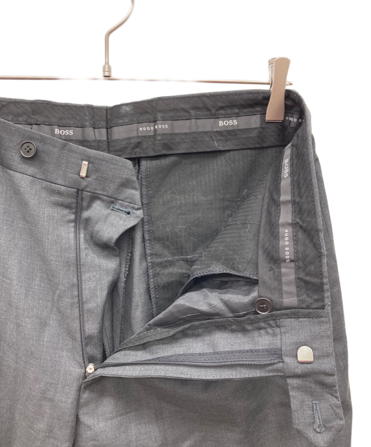 中古・古着通販】HUGO BOSS (ヒューゴ ボス) スラックス グレー サイズ