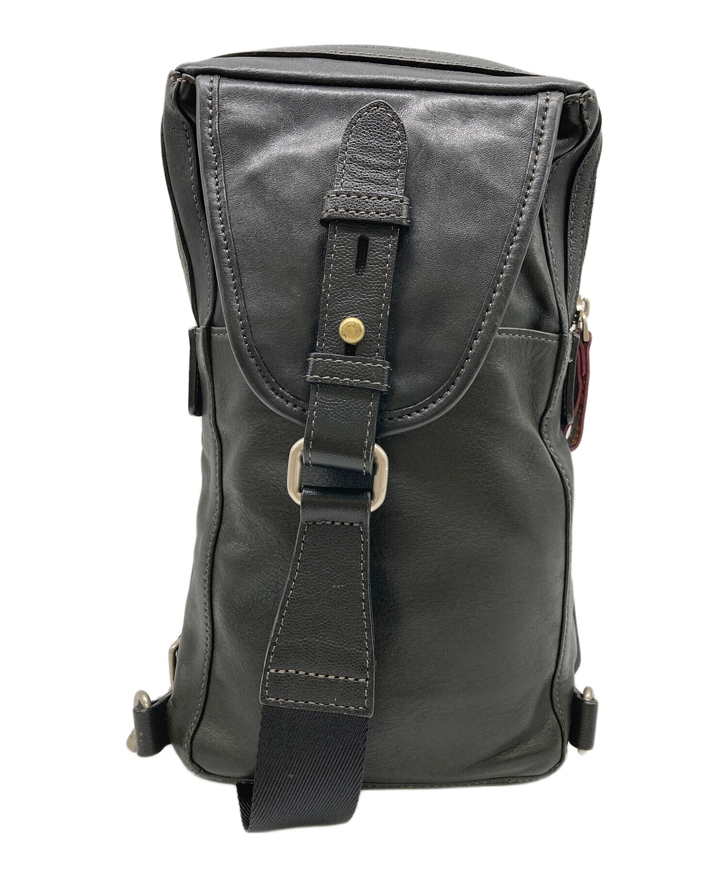 ポールスミス　ビジネスバッグ　ショルダー　レザー　中古 中古・古着通販】PAUL SMITH (ポールスミス) レザーショルダーバッグ