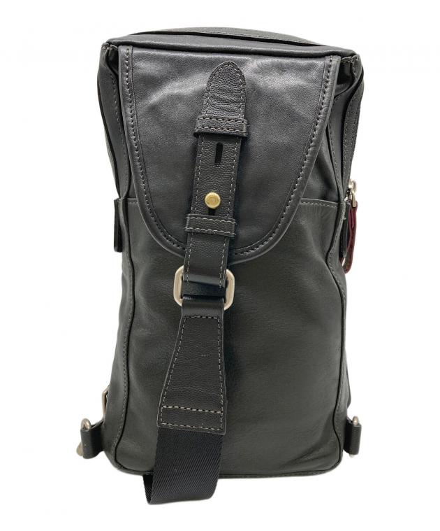 【未使用級】Paul Smith ポールスミス ブラックレザーショルダーバッグ Paul Smith ブラックレザーショルダーバッグ Paul Smith 黒 レザー