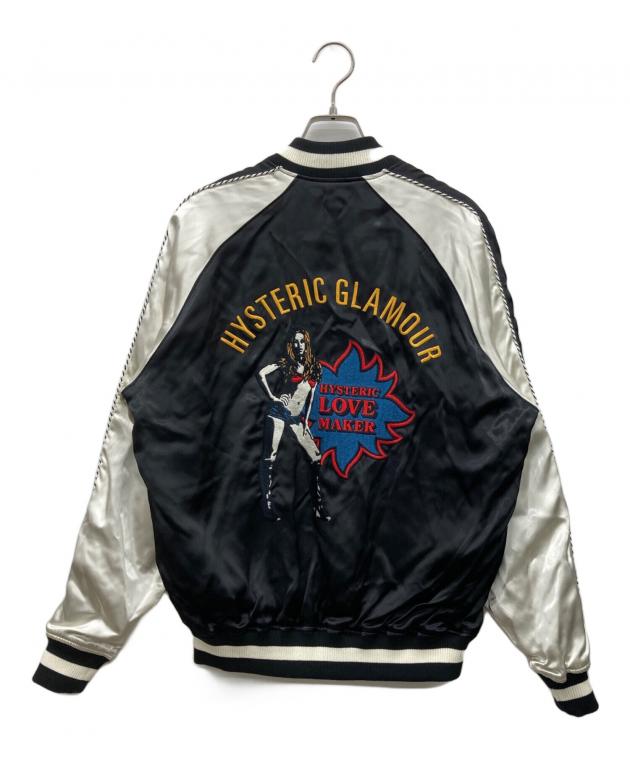 HYSTERIC GLAMOUR ヒステリックグラマー　スカジャン　ブルゾン　黒 HYSTERIC GLAMOUR ヒステリックグラマー スカジャン ブルゾン 黒