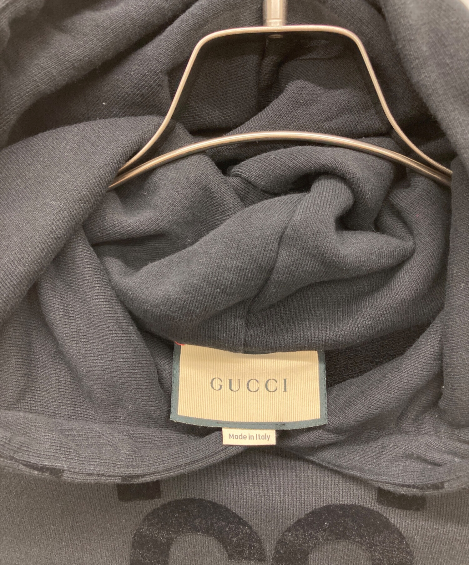 中古・古着通販】GUCCI (グッチ) パーカー ブラック サイズ:S(175/92A