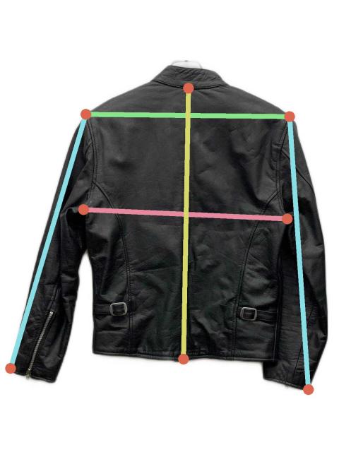ロンジャン 革ジャン　本革　ダブルライダース　M バイカー DAMMTRAX 中古・古着通販】DAMMTRAX (ダムトラックス) ライダースジャケット
