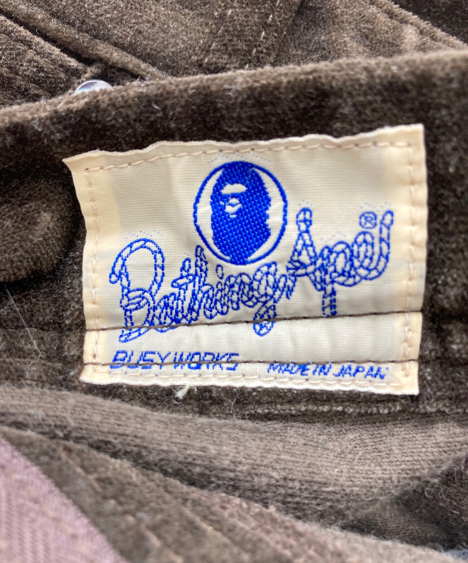 中古・古着通販】A BATHING APE (ア ベイシング エイプ) ベロアパンツ