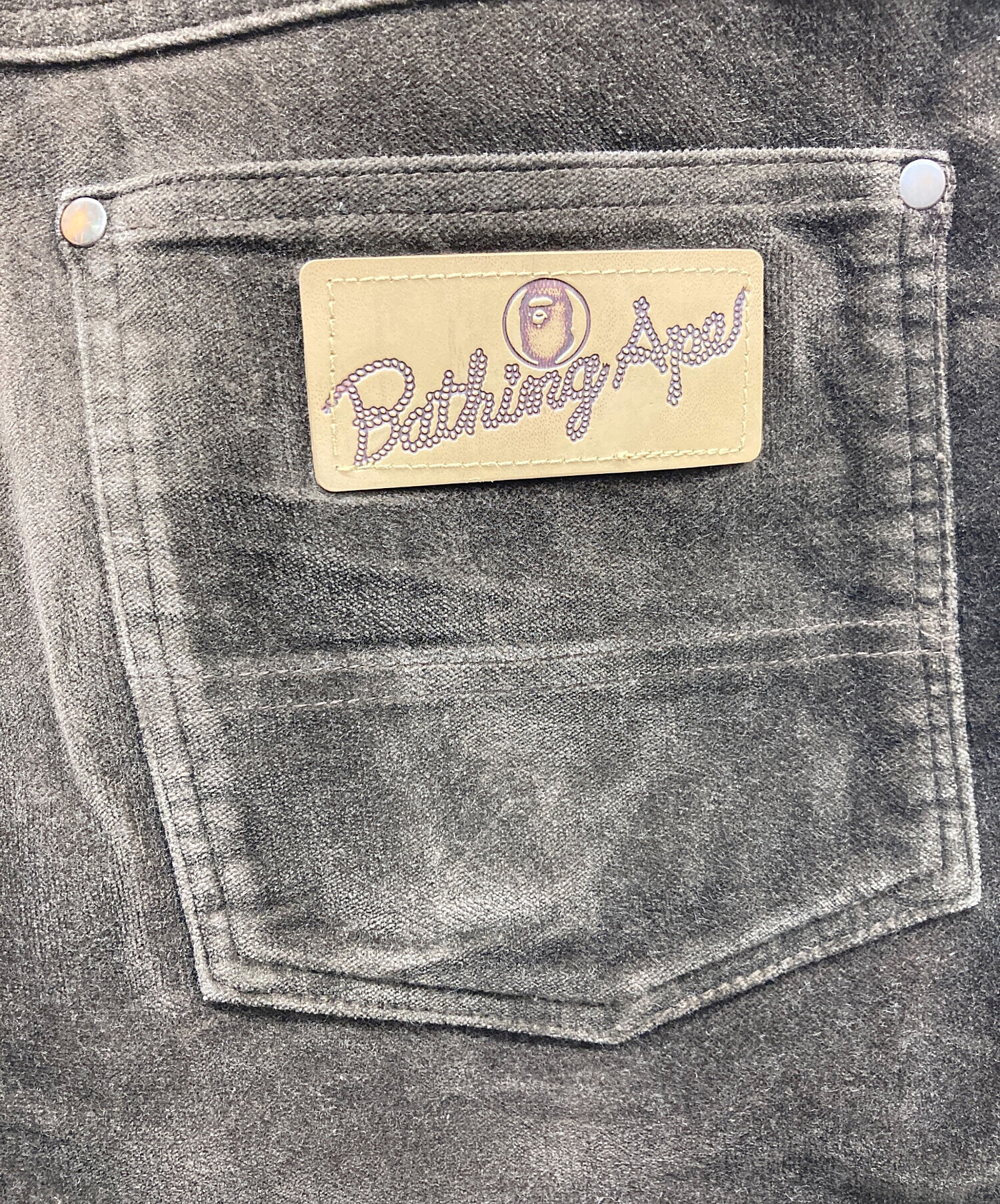 中古・古着通販】A BATHING APE (ア ベイシング エイプ) ベロアパンツ