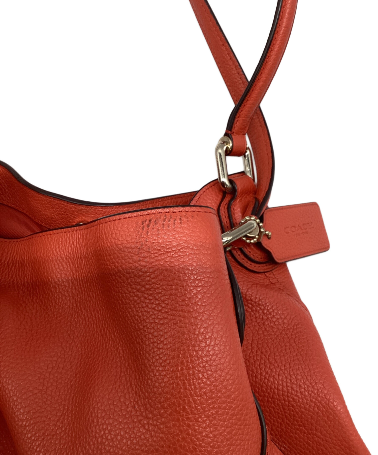 中古・古着通販】COACH (コーチ) トートバッグ オレンジ｜ブランド 