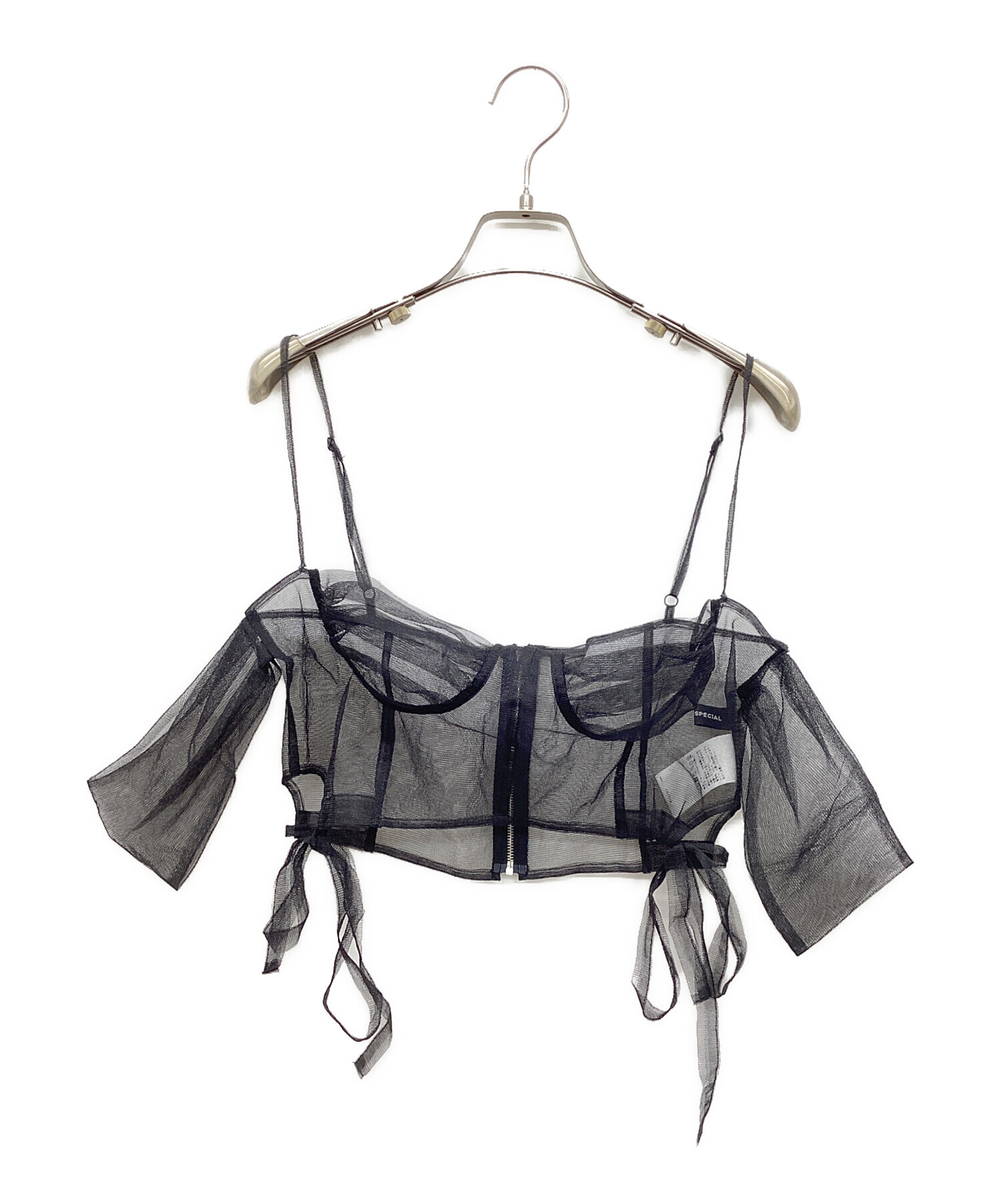 チュールオフショルダービスチェ【MAISON SPECIAL/メゾンスペシャル】 MAISON SPECIAL（メゾンスペシャル）の「Tulle Off Shoulder Bustier